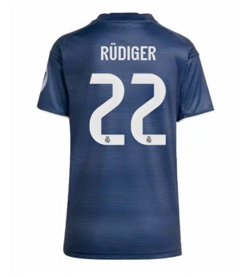 Real Madrid Antonio Rudiger #22 Udebanetrøje Dame 2025-26 Kortærmet